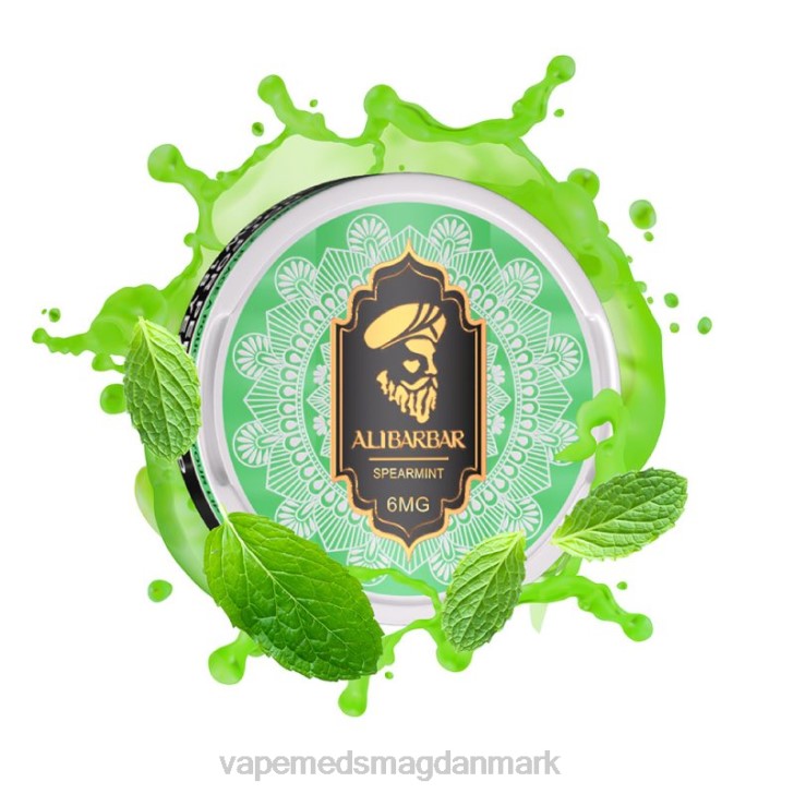 Vape Væske - Alibarbar nikotinposer grønmynte 46TD90