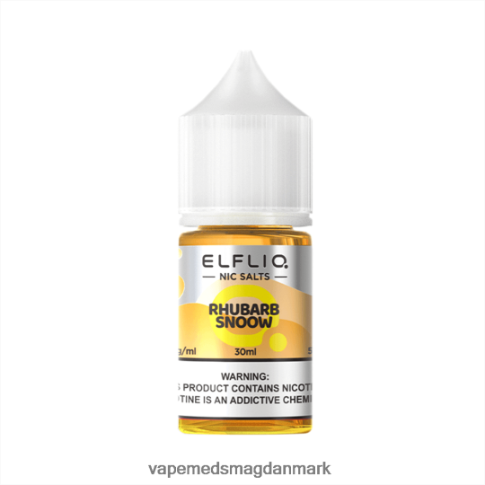 Vape Med Smag - ELFBAR ELFLIQ Nic salt 30 ml Rabarb Snoow J6TPR426