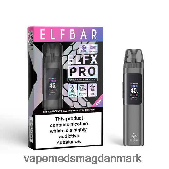 Vape Juice - ELFBAR ELFX Pro Åben pod -enhed grå J6TPR43
