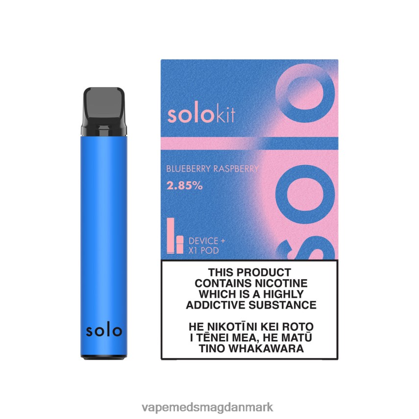 Vape Juice - Solo pod kit blåbær hindbær 0066F043