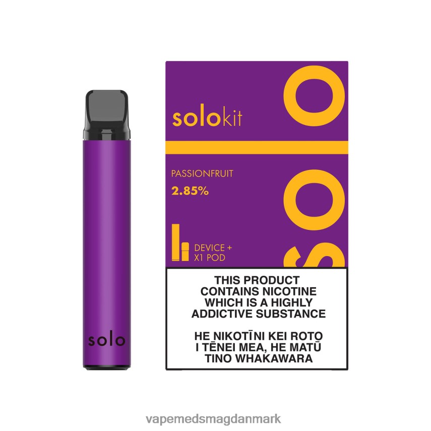 Vape Uden Nikotin - Solo pod kit passionsfrugt 0066F042