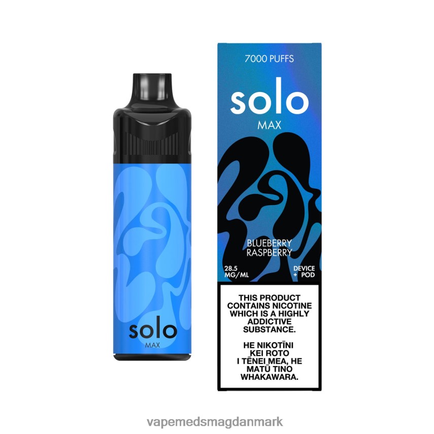 Vape Væske - Solo MAX pod kit blåbær hindbær 0066F065