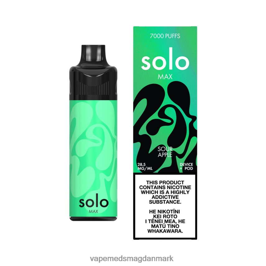 Vape Væske - Solo MAX pod kit surt æble 0066F070