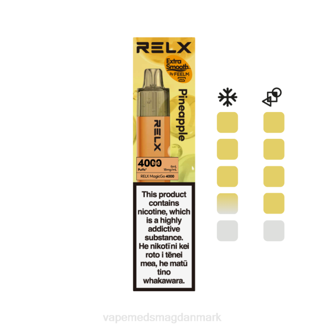 Vape Med Smag - RELX MagicGo 4000 engangs vape ananas 08441
