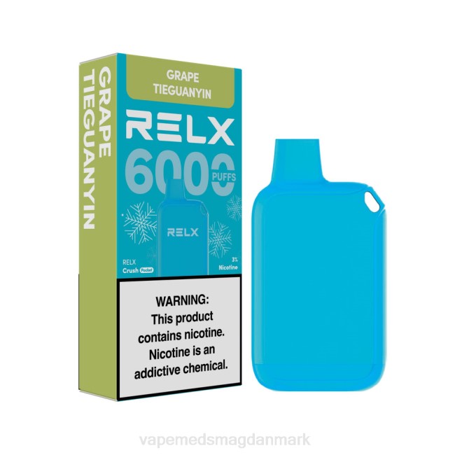 Vape Juice - RELX Crush Pocket 6000 iskolde drue tieguanyin 084418