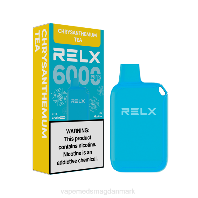 Vape Med Smag - RELX Crush Pocket 6000 iskolde krysantemum te 084421