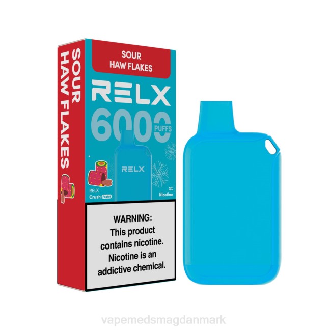 Vape Med Smag - RELX Crush Pocket 6000 iskolde sure haw-flager 084416