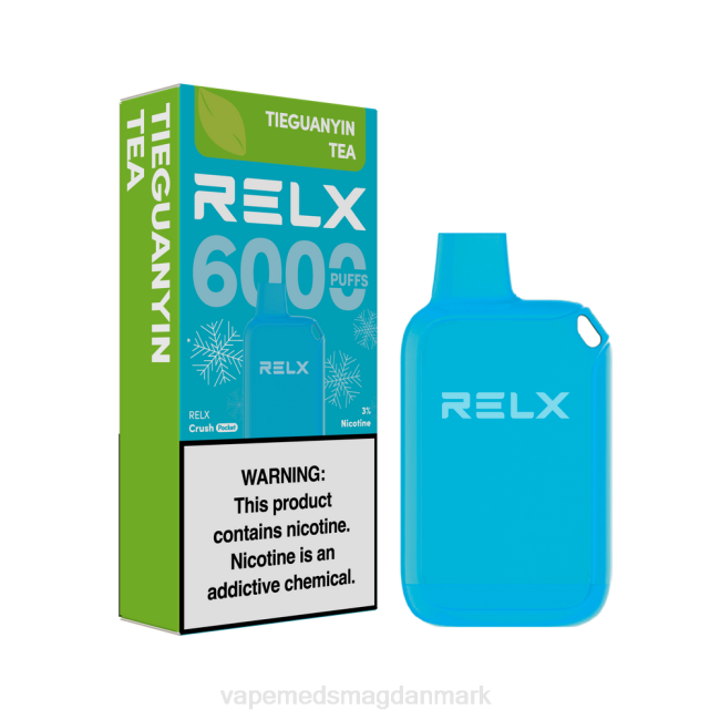 Vape Uden Nikotin - RELX Crush Pocket 6000 iskolde tieguanyin te 084422