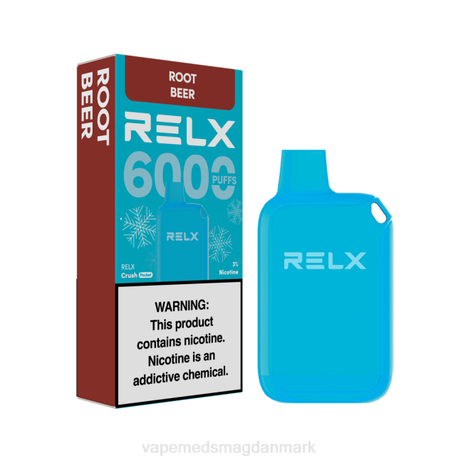 Vape Væske - RELX Crush Pocket 6000 iskolde root beer 084420