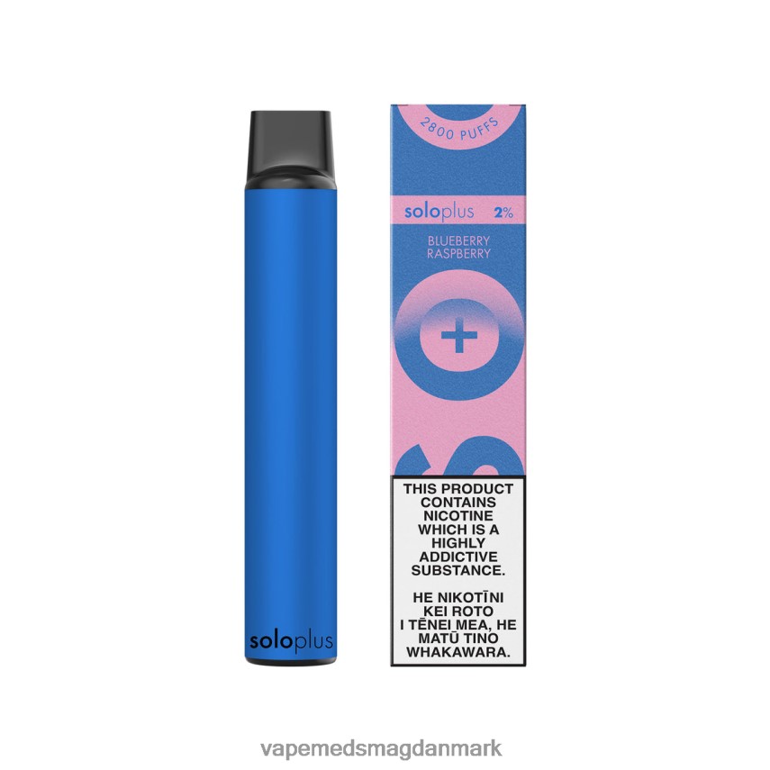 Disposable Vape Danmark - Solo Plus engangs vape paradis samling blåbær hindbær 0066F039