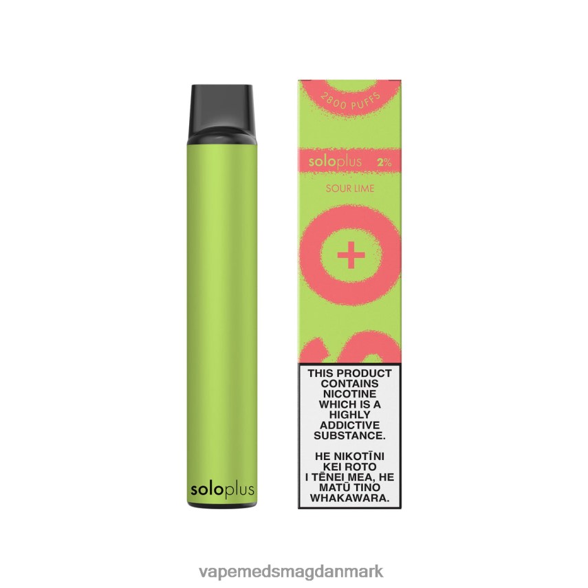 Disposable Vape Danmark - Solo Plus engangs vape sur lime 0066F034