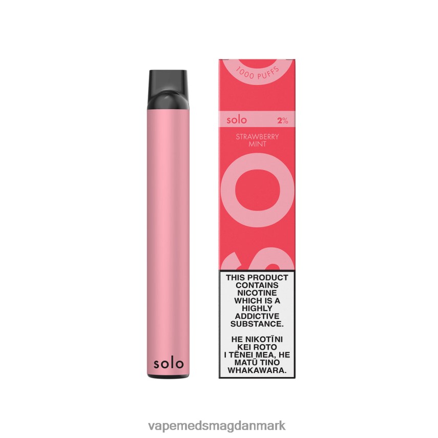 Disposable Vape Danmark - Solo engangs vape jordbær mynte 0066F04