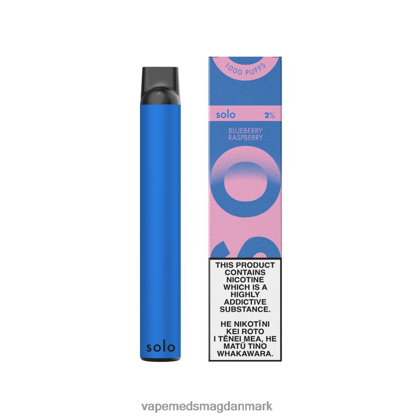 Disposable Vape Danmark - Solo engangs vape paradis samling blåbær hindbær 0066F019