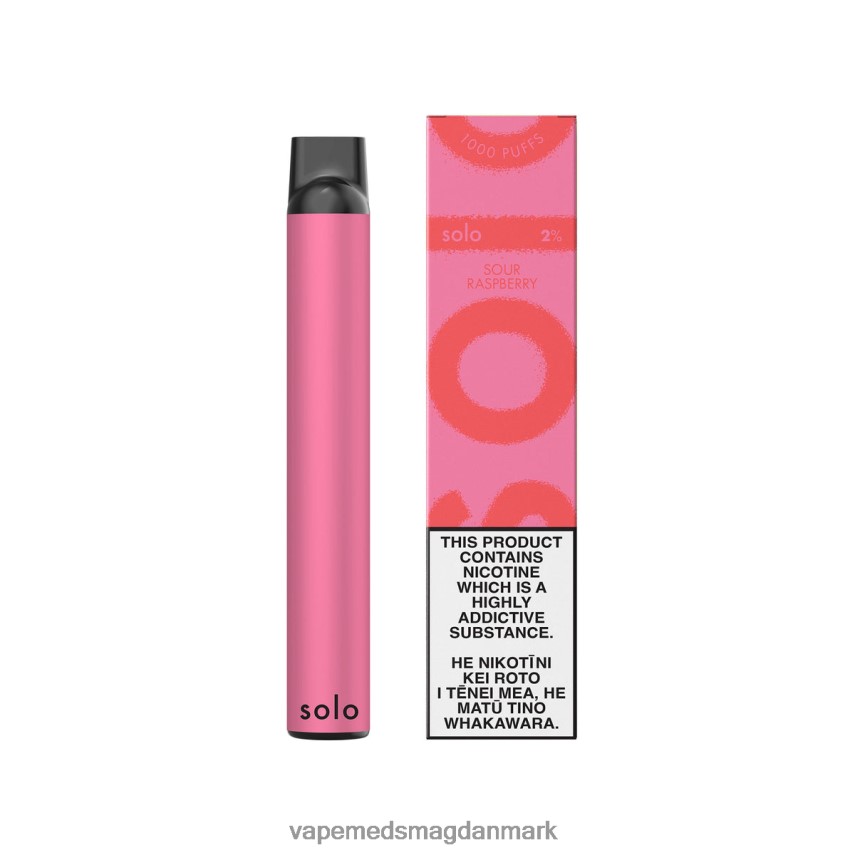 Vape Juice - Solo engangs vape sur hindbær 0066F013