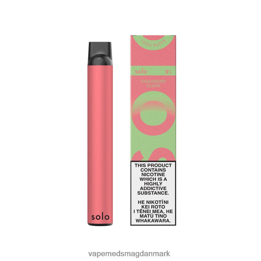Vape Med Smag - Solo engangs vape paradis samling jordbær guava 0066F021