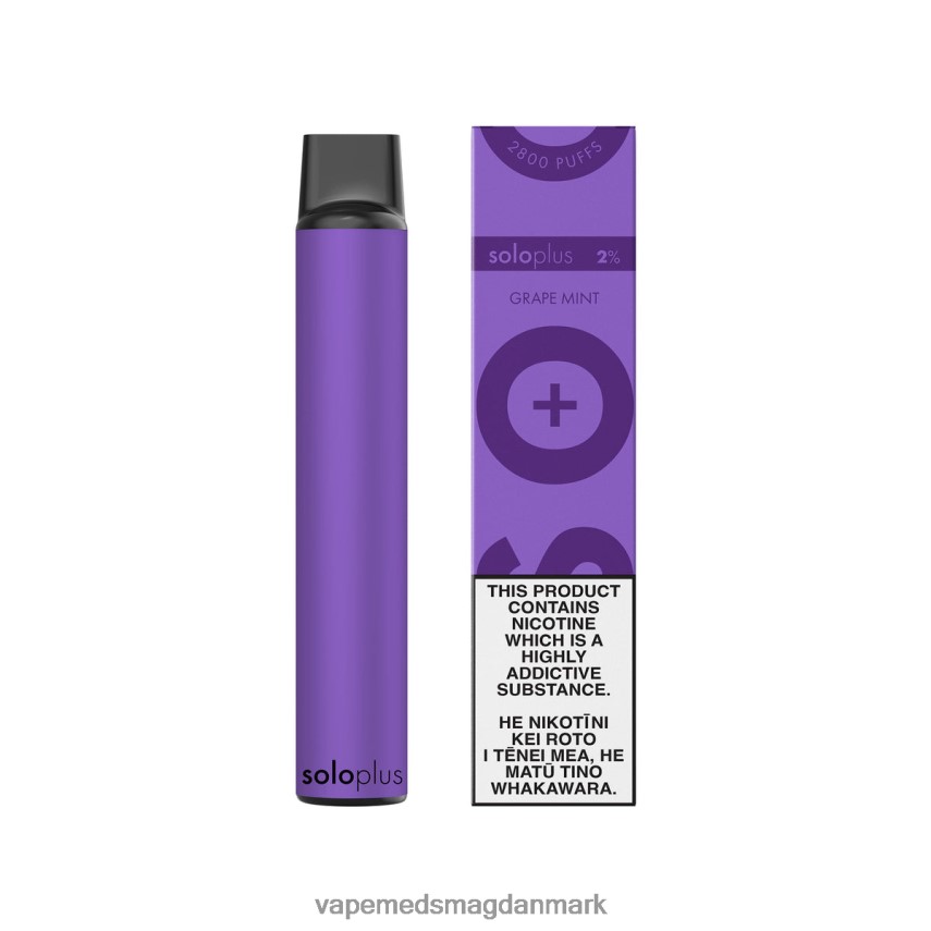 Vape Uden Nikotin - Solo Plus engangs vape druemynte 0066F027