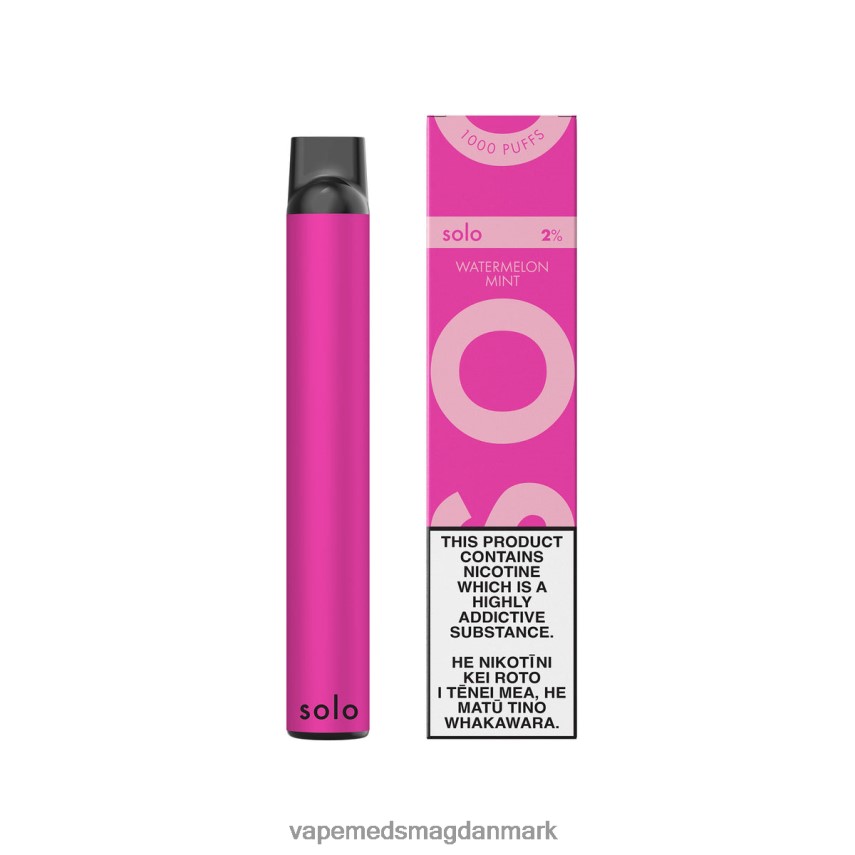 Vape Uden Nikotin - Solo engangs vape vandmelon mynte 0066F02