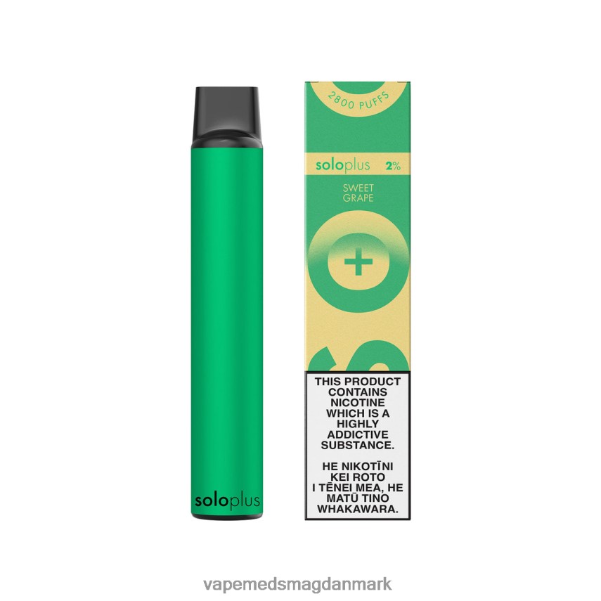 Vape Væske - Solo Plus engangs vape paradis samling sød drue 0066F040