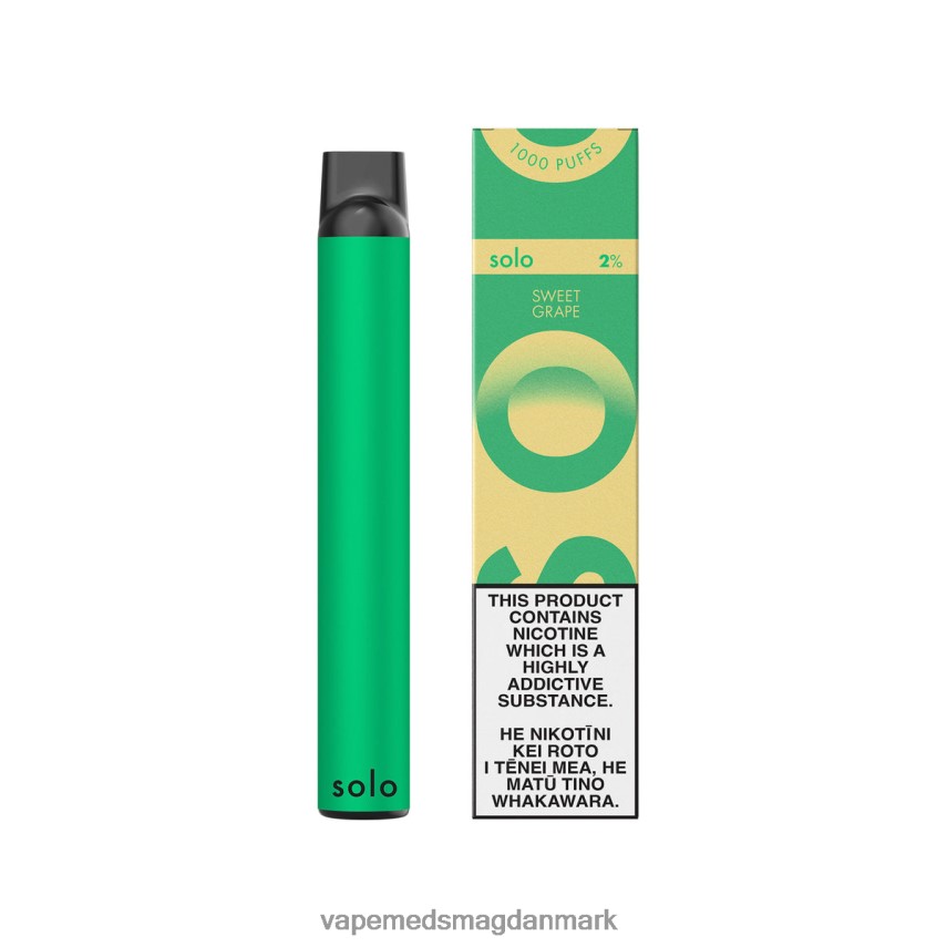 Vape Væske - Solo engangs vape paradis samling sød drue 0066F020