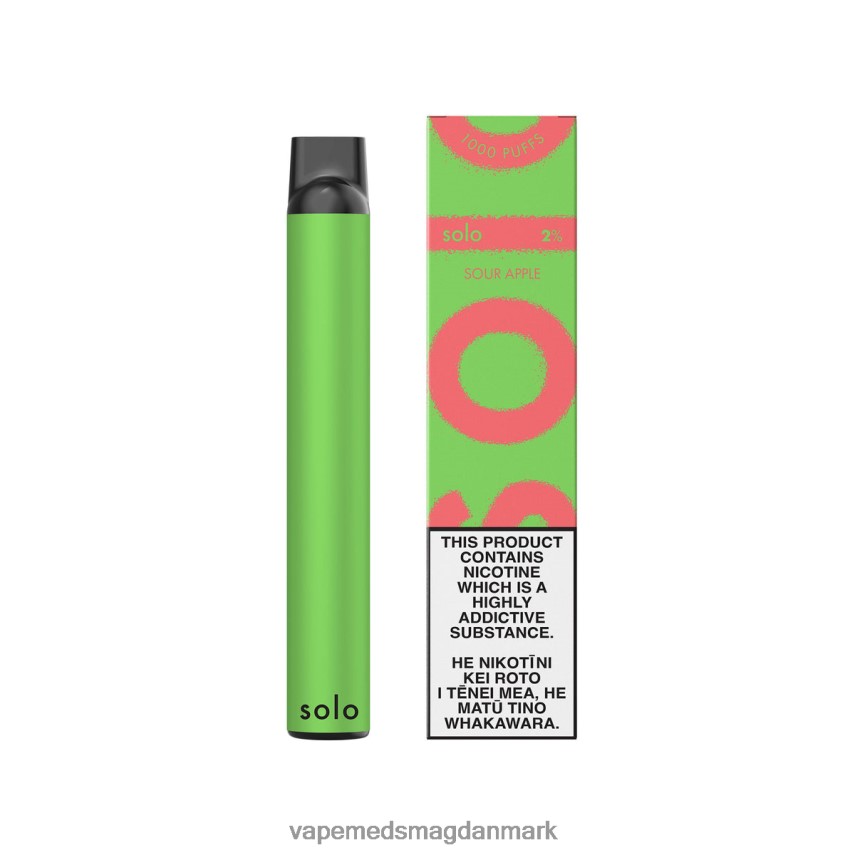 Vape Væske - Solo engangs vape surt æble 0066F05
