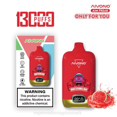 Disposable Vape Danmark - Aivono AIM FREAK 13000 2H4L244 vandmelon