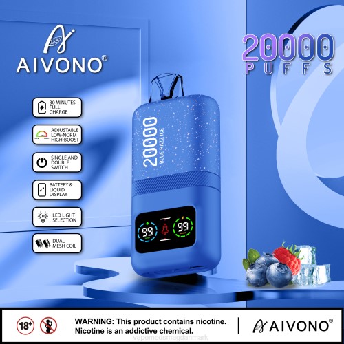 Disposable Vape Danmark - Aivono AIM magic 20.000 2H4L79 blå razz is