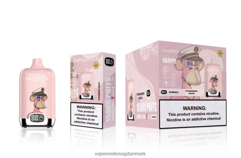 Disposable Vape Danmark - Bang Box 15000 pust jordbærdrue Z82JX44