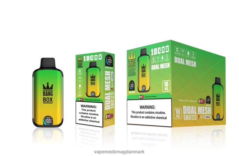 Disposable Vape Danmark - Bang Box 18000 pust mango fersken vandmelon Z82JX89
