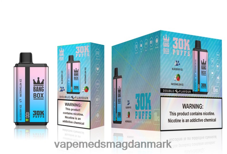 Disposable Vape Danmark - Bang Box 30000 pust dobbelt smag blåbæris og vandmelonis Z82JX69