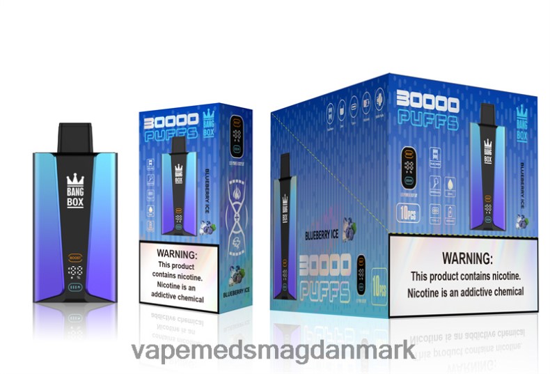 Disposable Vape Danmark - Bang Box 30000 pust smart skærm blåbæris Z82JX79