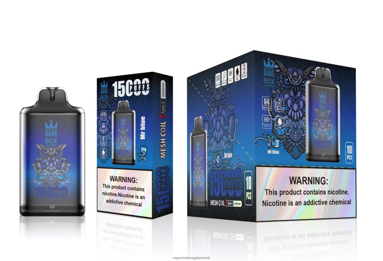 Disposable Vape Danmark - Bang Box s1-15000 pust hr blå Z82JX109