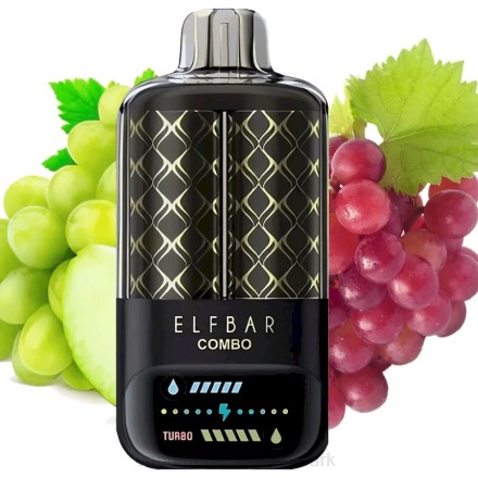 Disposable Vape Danmark - Elf Bar Combo 25.000 grøn drue & drue B4PH9