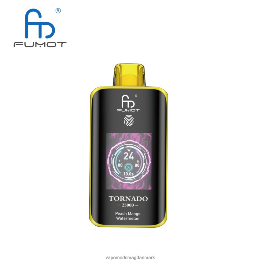 Disposable Vape Danmark - Fumot Tornado 25000 engangs vape fersken mango vandmelon J60R2V9