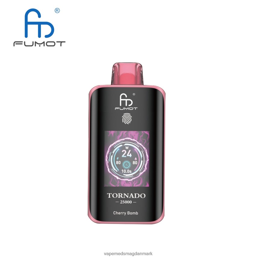 Disposable Vape Danmark - Fumot Tornado 25000 engangs vape kirsebærbombe J60R2V4