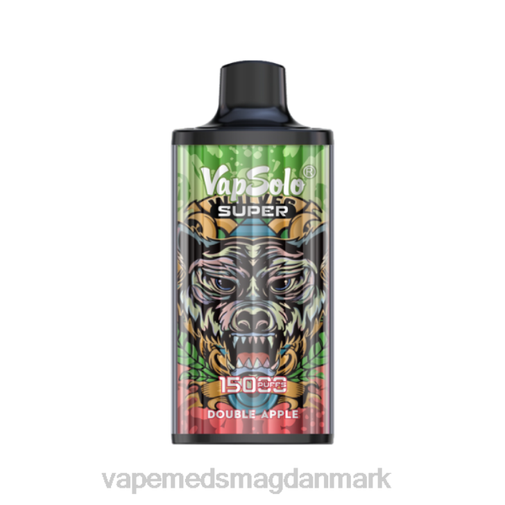 Disposable Vape Danmark - Vapsolo SUPER engangs vape dobbelt æble 46TD129