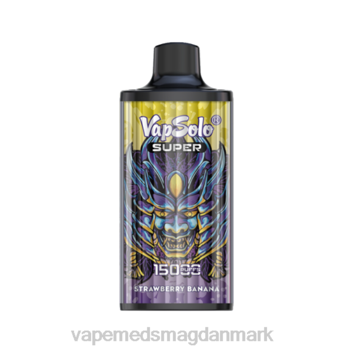 Disposable Vape Danmark - Vapsolo SUPER engangs vape jordbær banan 46TD134