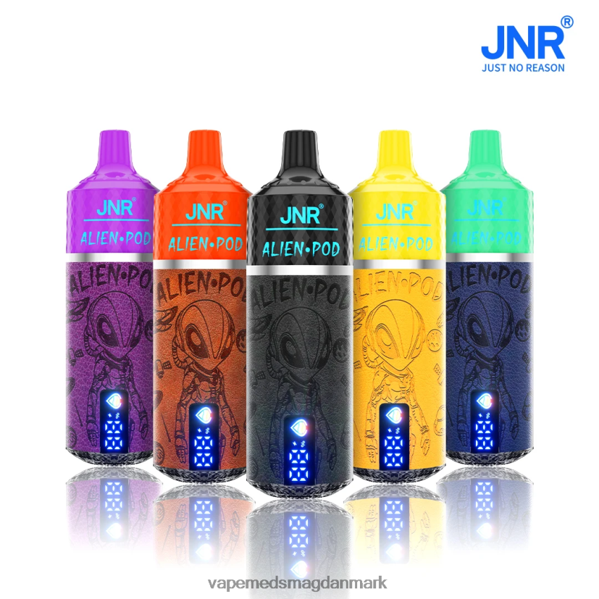 JNR Alien pod forskellige smagsvarianter T4NZ8V1 Vape Med Smag