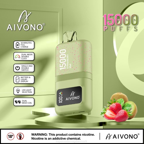 Vape Juice - Aivono AIM magic 15.000 2H4L63 jordbær kiwi