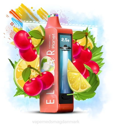 Vape Juice - Elf Bar Planet 25.000 kirsebærlime B4PH23