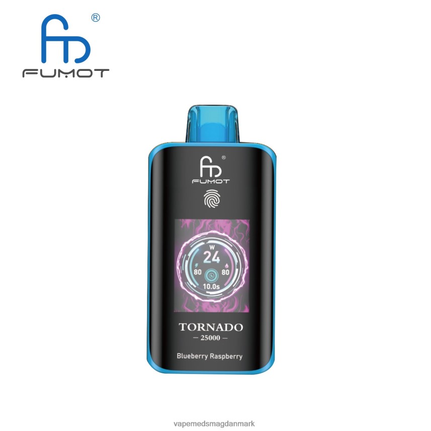 Vape Juice - Fumot Tornado 25000 engangs vape blåbær hindbær J60R2V3