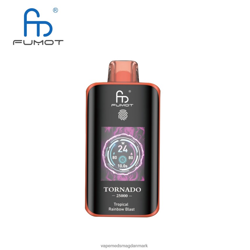Vape Juice - Fumot Tornado 25000 engangs vape tropisk regnbueeksplosion J60R2V13