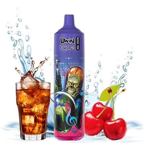 Vape Juice - UWIN CRYSTAL 35k engangsvape 2H4L393 cherry cola