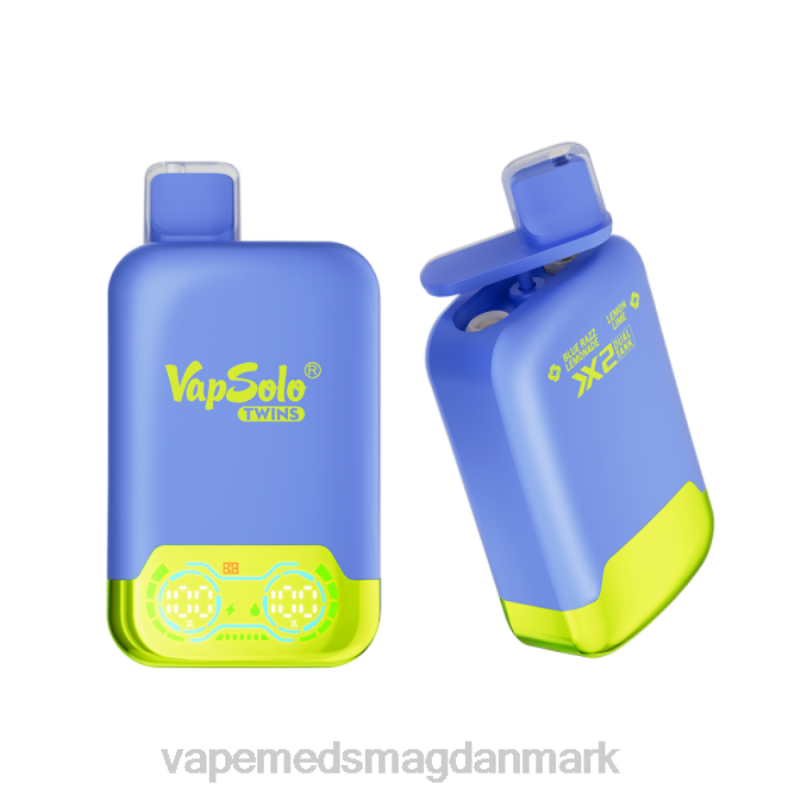 Vape Juice - Vapsolo TWINS engangs vape blå razz limonade & citronlime 46TD138