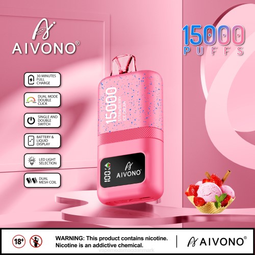 Vape Med Smag - Aivono AIM magic 15.000 2H4L66 jordbæris