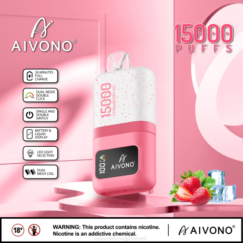 Vape Med Smag - Aivono AIM magic 15.000 2H4L71 jordbæris