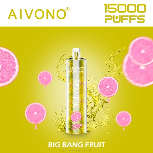 Vape Med Smag - Aivono FATMAN 15.000 2H4L16 big bang frugt