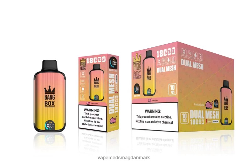 Vape Med Smag - Bang Box 18000 pust ferskenjuice Z82JX91