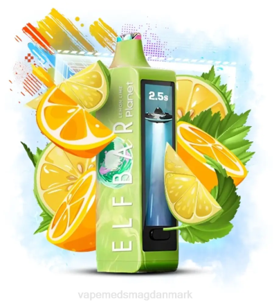 Vape Med Smag - Elf Bar Planet 25.000 citron lime B4PH16
