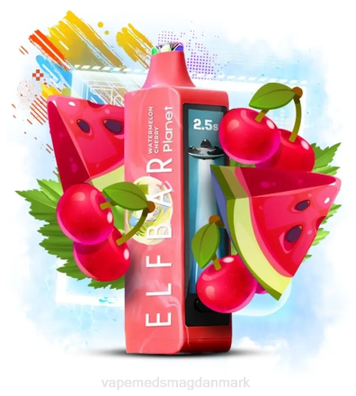 Vape Med Smag - Elf Bar Planet 25.000 vandmelon kirsebær B4PH21