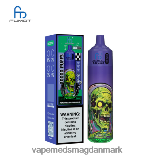 Vape Med Smag - Fumot Tornado 30k musik ferskenagtig mango ananas 82FVF221